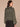Heather Charcoal Olive Long Raglan Sleeve V-Neck Placement Embroidery Banded Hem Plus Size Pull Over Sweater