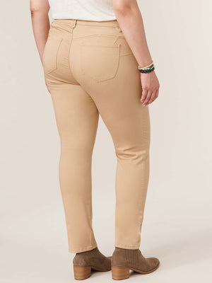 
            
                Load image into Gallery viewer, Absolution Booty Lift Plus Straight Leg Colored Stretch Jean Vintage Wheat
            
        