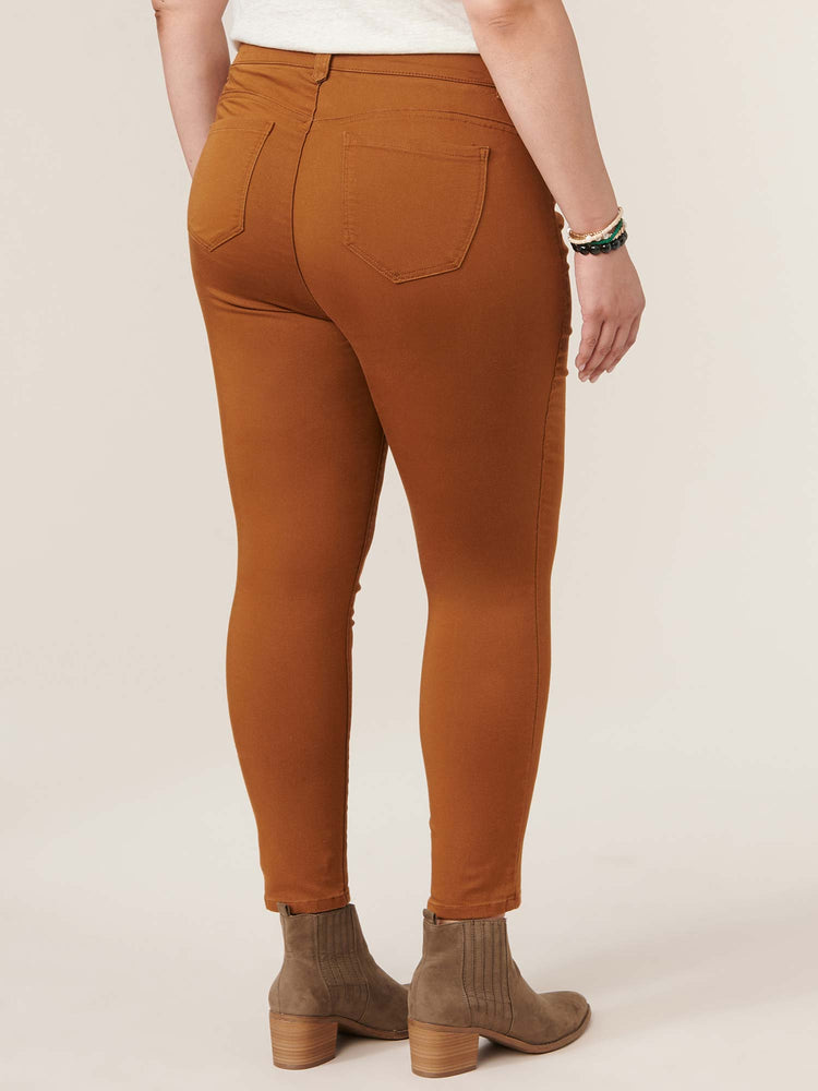 
            
                Load image into Gallery viewer, &amp;quot;Ab&amp;quot;solution Ankle Length Plus Size Colored Jegging Roasted Pecan
            
        
