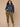 Indigo Denim Long Sleeve Collar Neck Button Front Oversized Breast Pockets Seaming Cropped Elastic Hem Plus Size Denim Jacket