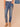 Blue Denim Absolution High Rise Slightly Arched Back Yoke Seamless Floral Embroidery Fray Hem Ankle Skimmer Plus Size Jean