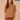 Camel Above Elbow Sleeve Drape Mock Neck Curled Edge Straight Hem Plus Size Sweater Top