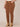 Raw Umber "Ab"solution Corduroy Straight Leg Plus Size Pants
