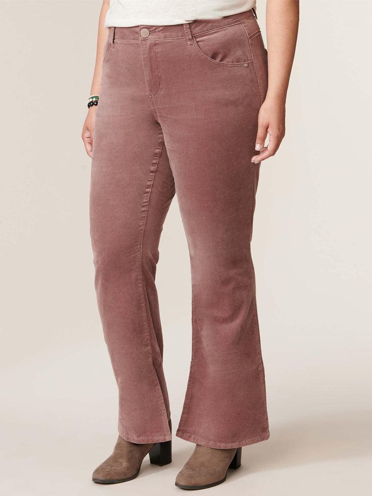 Rose Taupe Plus Size "Ab"solution High Rise Itty Bitty More Boot Pant