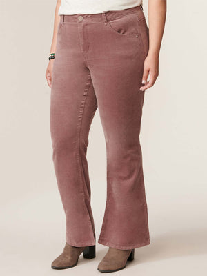 
            
                Load image into Gallery viewer, Rose Taupe Plus Size &amp;quot;Ab&amp;quot;solution High Rise Itty Bitty More Boot Pant
            
        