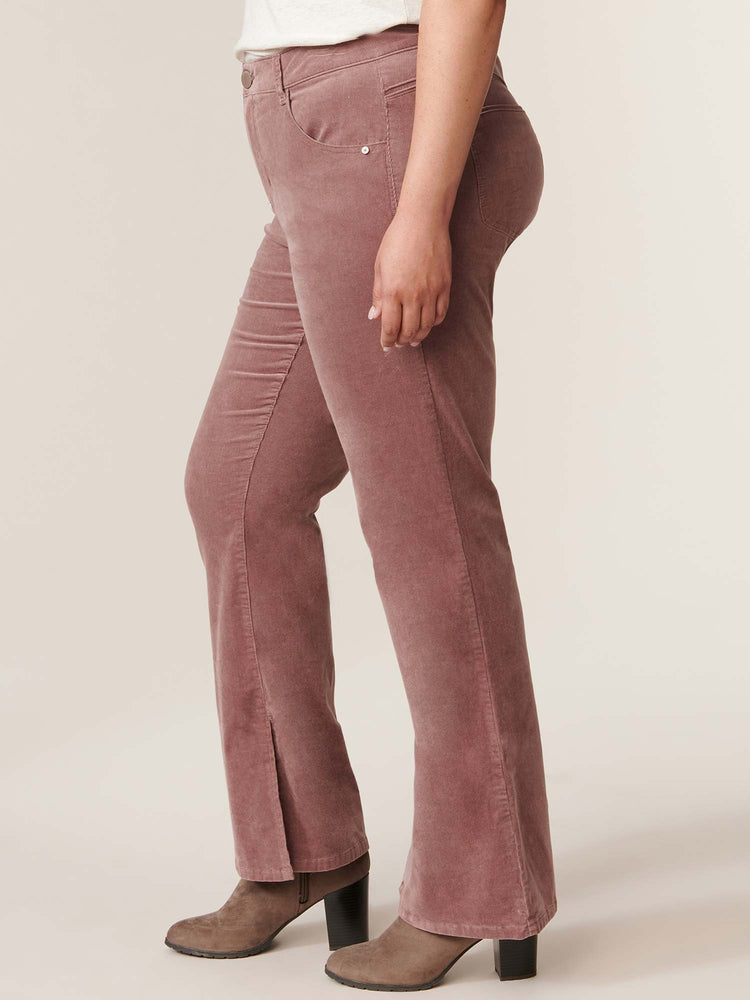 
            
                Load image into Gallery viewer, Rose Taupe Plus Size &amp;quot;Ab&amp;quot;solution High Rise Itty Bitty More Boot Pant
            
        