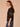 Black Three Quarter Bubble Raglan Sleeve Lace Up V-Neck Pleats Multi Color Floral Embroidery Shirttail Hem Plus Size Woven Top