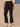 Black Denim Absolution Mid-Rise Double Layer Fray Hem Kick Flare Plus Size Jean
