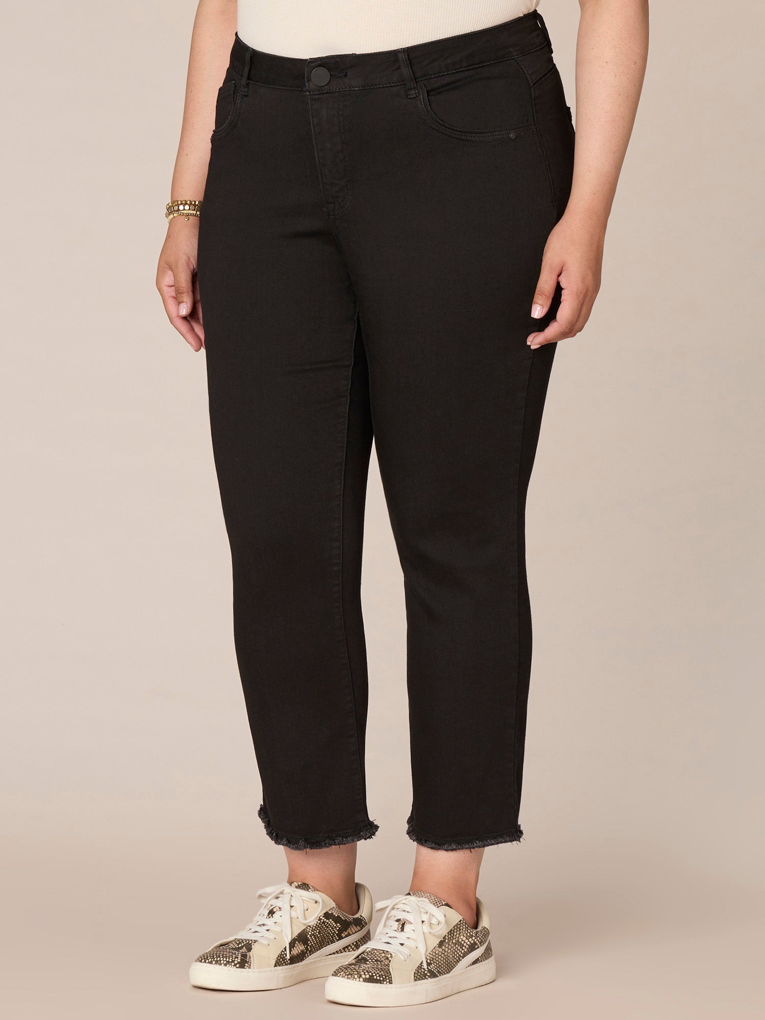 Democracy Ab Solution Jegging Plus Size – Jeans Legging Donna Con Tecnologia Sollevamento, Vita Alta, 54% Cotone, Taglie Forti
