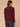 Oxblood Long Puff Sleeve Rhinestone Scoop Neck Keyhole Back Front Center Seam Rounded Surplus Hem Plus Size Knit Top