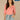 Heather Vintage Coral Elbow Blouson Puff Sleeve Smocked Cuff Scallop V-Neck Center Front Seam Plus Size Knit Top
