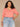 Heather Dusty Papaya Elbow Puff Blouson Sleeve Scallop V-Neck Smocked Shoulder Back Front Center Seam Shirttail Hem Plus Size Knit Top
