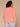 Heather Dusty Papaya Elbow Puff Blouson Sleeve Scallop V-Neck Smocked Shoulder Back Front Center Seam Shirttail Hem Plus Size Knit Top
