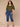 Heather Lily Pad Elbow Puff Blouson Sleeve Scallop V-Neck Smocked Shoulder Back Front Center Seam Shirttail Hem Plus Size Knit Top