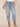 Light Blue Artisanal Denim Absolution High Rise Scattered Rhinestone Detail Round Up Yoke Boyfriend Plus Size Jean