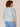 Chambray Blue Autumn Sunset Multi Three Quarter Blouson Sleeve Open Front Crochet Trim Reversible Abstract Print Round Neck Side Pocket Woven Plus Size Jacket
