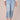 Light Blue Denim Absolution High Rise Spliced Dual Tone Cropped Inside Step Hem Clean Finish Straight Leg Plus Size Jean