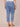 Light Blue Denim Absolution High Rise Spliced Dual Tone Cropped Inside Step Hem Clean Finish Straight Leg Plus Size Jean