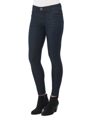 
            
                Load image into Gallery viewer, Stretch Dark Indigo Denim &amp;quot;Ab&amp;quot;solution Booty Lift Petite Size Jegging Skinny Jeans
            
        