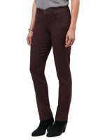 "Ab"solution Booty Lift Straight Leg Colored Jeans Stretch Deep Burgundy