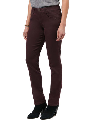 
            
                Load image into Gallery viewer, &amp;quot;Ab&amp;quot;solution Booty Lift Straight Leg Colored Jeans Stretch Deep Burgundy
            
        