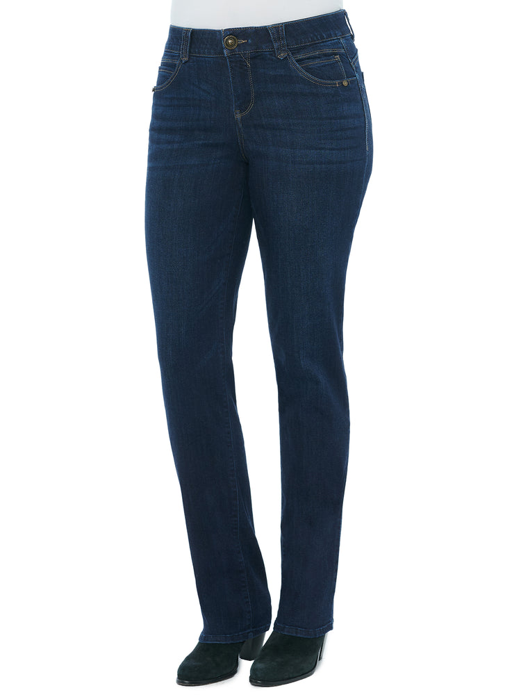
            
                Load image into Gallery viewer, Tall Jeans For Women Absolution Stretch Indigo Denim Long Inseam Straight Leg Jeans
            
        