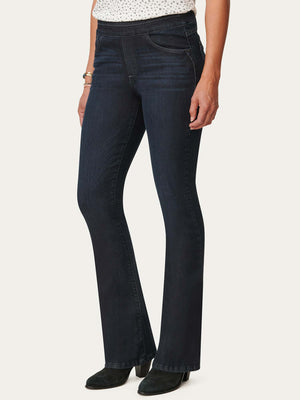 
            
                Load image into Gallery viewer, &amp;quot;Ab&amp;quot;solution High Rise Indigo Denim Itty Bitty Boot Pull On Glider Jean
            
        