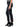 Black Denim "Ab"solution High Rise Distressed Jagged Step Hem Vintage Skinny Jean