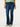 "Ab"solution Dark Indigo Denim High Rise Itty Bitty Boot Cut Jeans Frayed Hem