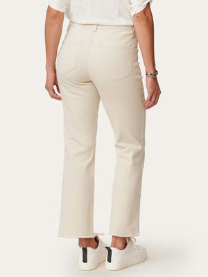 
            
                Load image into Gallery viewer, Stone Beige &amp;quot;Ab&amp;quot;solution High Rise Colored Itty Bitty Flare Jean
            
        
