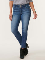 Blue Denim "Ab"solution High Rise Booty Benefit Ankle Length Jeans