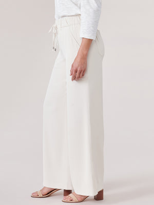 
            
                Load image into Gallery viewer, Blanched Almond &amp;quot;Ab&amp;quot;leisure High Rise Tie Waist  Wide Leg Utility Pants
            
        