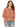 Womens Fashion Bonnet 3/4 Sleeve Square Neck Crochet Peplum Top Arabian Spice Light Rust