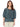 Womens Fashion Bonnet 3/4 Sleeve Square Neck Crochet Peplum Top Carbon Teal