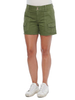 Absolution High Rise Patch Pocket Utility Shorts Lily Pad Green 