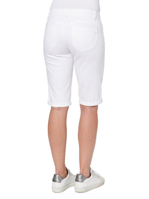
            
                Load image into Gallery viewer, &amp;quot;Ab&amp;quot;solution Stretch White Denim Petite Bermuda Short
            
        