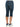 "Ab"solution Mid Rise Cropped Capri Dark Indigo Denim Split Hems Jean Shorts