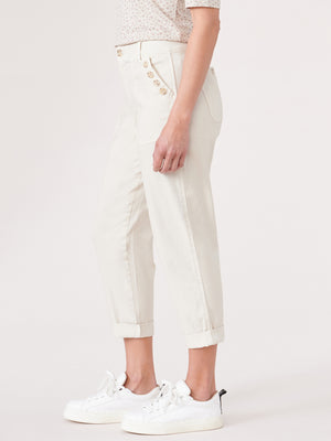 "Ab"solution High Rise Roll Cuff Petite Crop Pant
