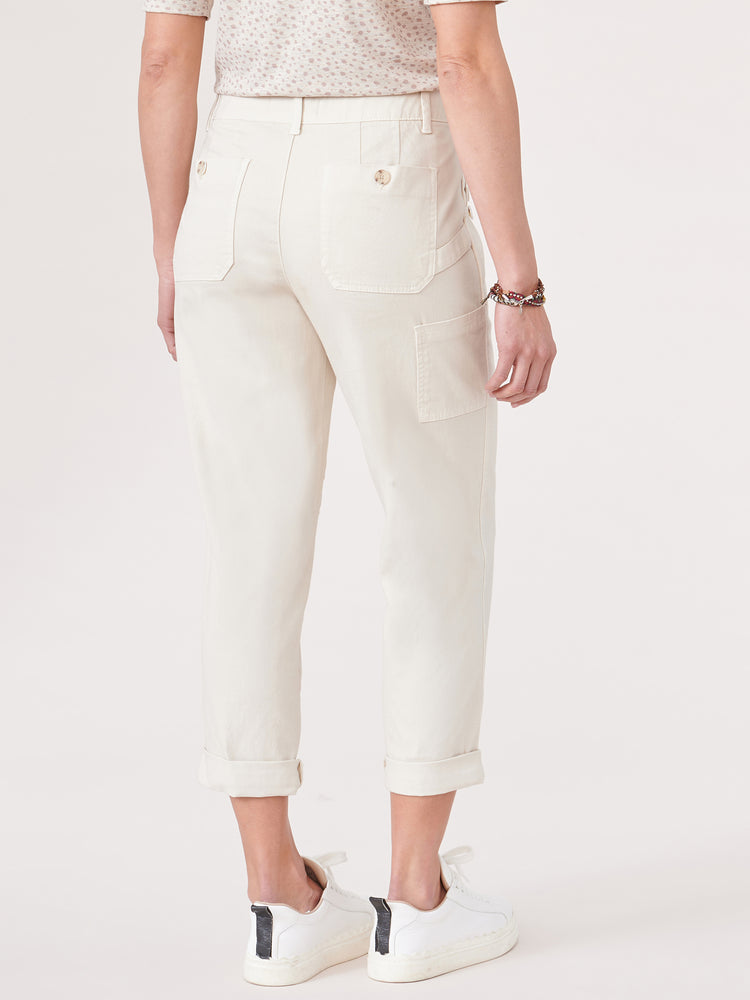 "Ab"solution High Rise Roll Cuff Petite Crop Pant