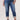 "Ab"solution High Rise Blue Distressed Plus Size Cuffed Boyfriend Jean