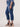 "Ab"solution High Rise Blue Distressed Plus Size Cuffed Boyfriend Jean