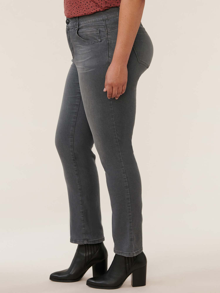 Absolution Grey Denim Booty Lift Straight Leg Jeans– Democracy Clothing