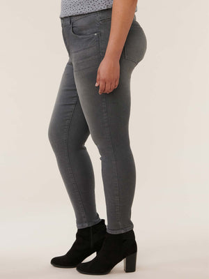værdig frakke afregning Modern "Ab"solution® High Rise Ankle Length Grey Plus Skinny Jeans–  Democracy Clothing
