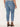  "Ab"solution Light Blue Denim High Rise Reverse Fray Hem Plus Size Vintage Skinny Jeans