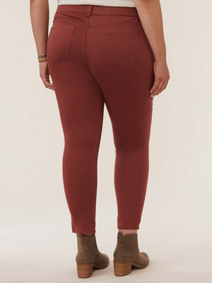 
            
                Load image into Gallery viewer, &amp;quot;Ab&amp;quot;solution Ankle Length Plus Size Colored Jegging Burnt Henna Copper
            
        