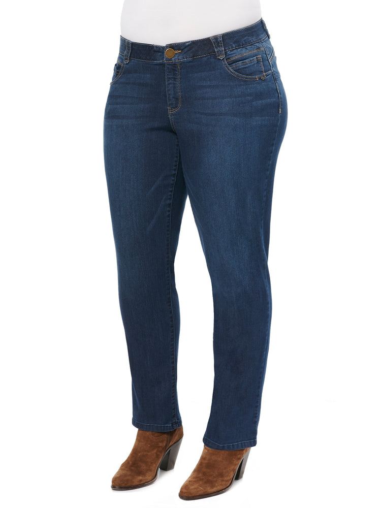 Democracy Plus Size Absolution Mid Rise Straight Leg Girlfriend Jeans