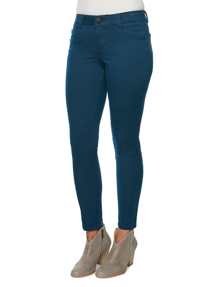 
            
                Load image into Gallery viewer, Dark Teal &amp;quot;Ab&amp;quot;solution Colored Booty Lift Plus Size Ankle Skimmer Pants
            
        
