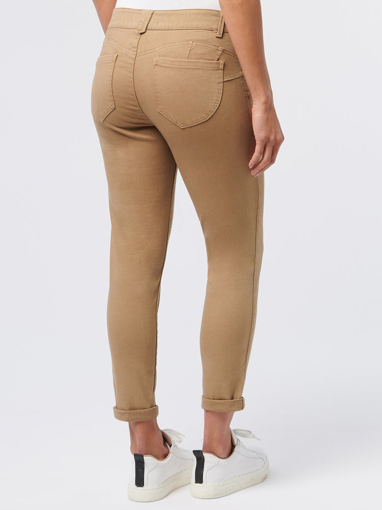 
            
                Load image into Gallery viewer, Peanut Butter Tan &amp;quot;Ab&amp;quot;solution Colored Booty Lift Plus Size Ankle Skimmer Pants
            
        