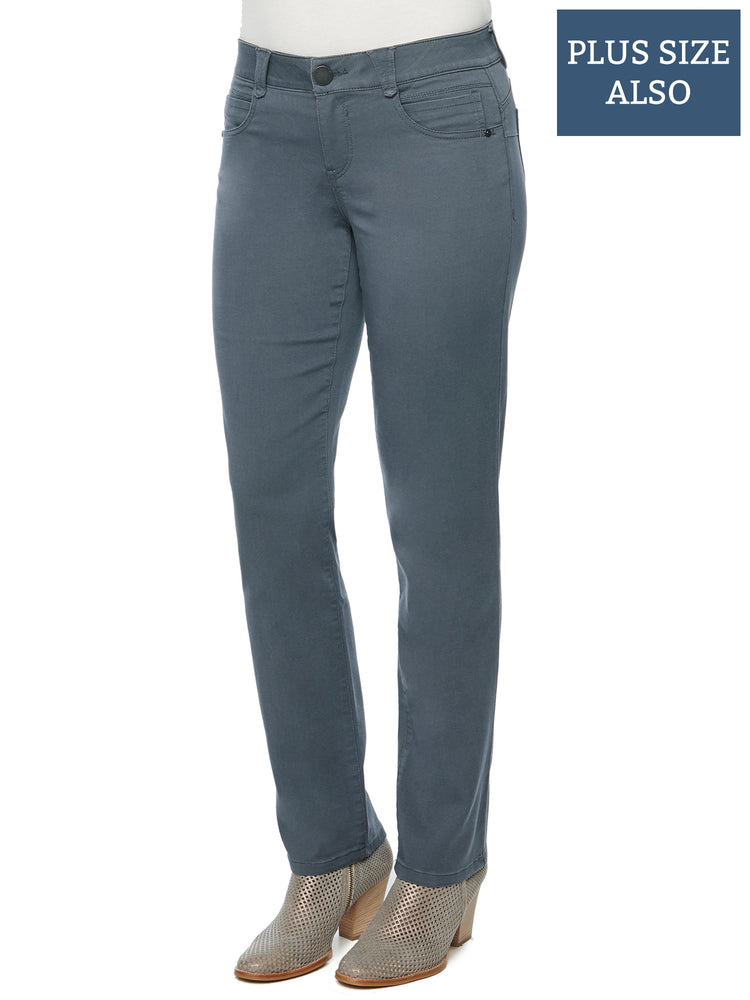 
            
                Load image into Gallery viewer, Shadow &amp;quot;Ab&amp;quot;solution Colored Plus Size Booty Lift Straight Leg Jeans
            
        