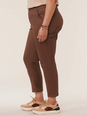 
            
                Load image into Gallery viewer, &amp;quot;Ab&amp;quot;solution Brown High Rise Plus Size Carpenter Pants
            
        